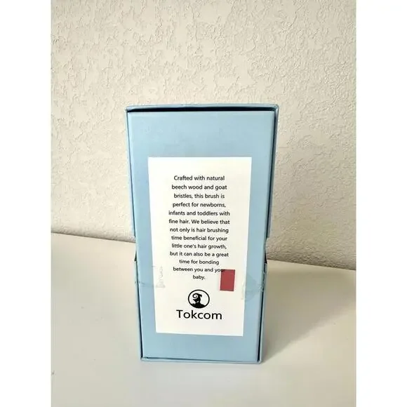 Tokcom Baby/Toddler Hairbrush Set with soft Goat bristles - Picture 6 of 8